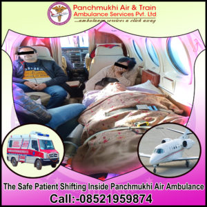 Patient’s Care in Panchmukhi Air Ambulance Service in Delhi