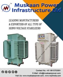 Find Best Three Phase Air Cooled Servo Stabilizer Manufacturers | Muskaan Power