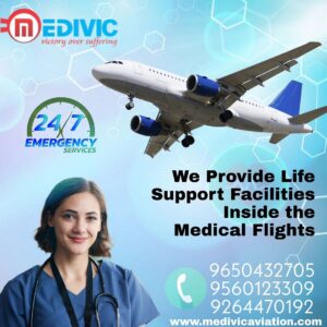 Perfect Air Ambulance Services in Delhi with ICU Care by Medivic